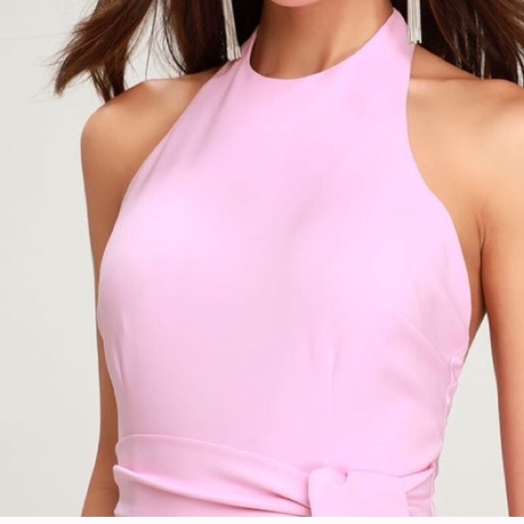 Trade-Finders Keepers Essie Mauve Pink Tie Dress - Picture 4 of 7